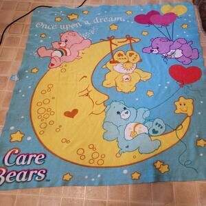 2003 Care Bears "Once upon a dream" blanket 51x49.5
